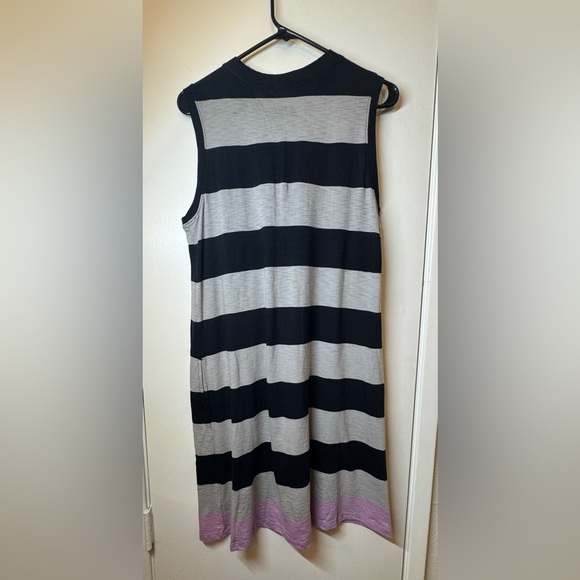 NWT ATM Anthony Thomas Melillo Striped Cotton Shift Sleeveless Mini Dress Medium - Picture 7 of 12
